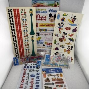 Disney Parks Stickers Lot Scrapbook Vacation Mickey Disneyland Disney World DCA